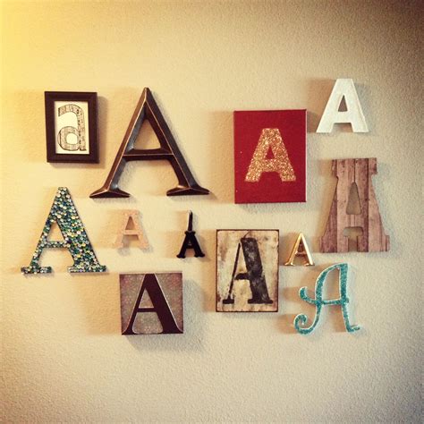 A Wall Decoration Diy Letter Wall Initial Wall Decor Letter Wall
