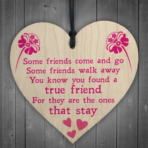 True Friend Poem Friendship Best Friends T Hanging Plaque