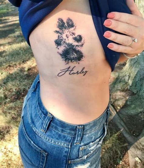 50 Amazing Paw Print Tattoo Ideas For Pet Lovers 2018 Tattoosboygirl