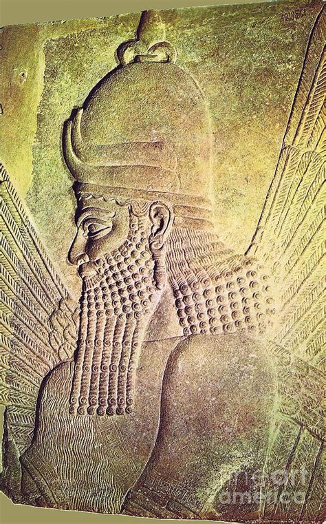 Winged Assyrian God Relief By Arkitekta Art Pixels