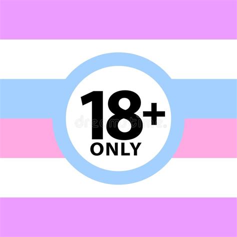 18 Plus Only Sign Warning Symbol On The Intersex Pride Flags Background Lgbtq Pride Flags Of