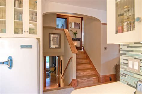 Modern Traditions Split Level Connections Traditional Staircase