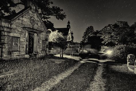 Some Private Time At Sleepy Hollow Cemetery — Night