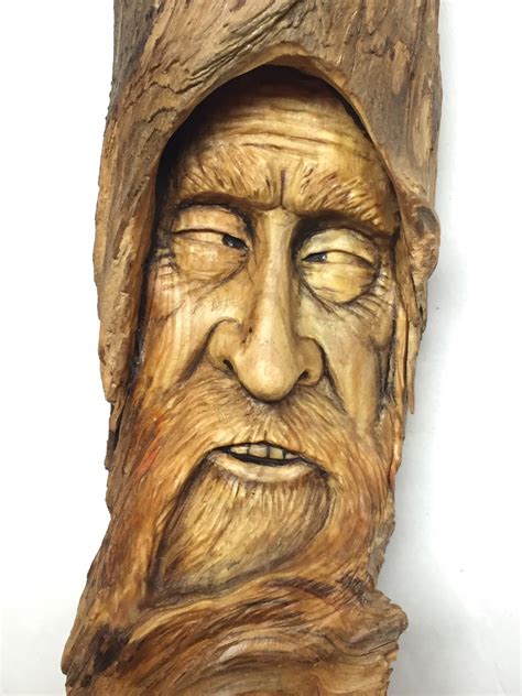 Sale Wood Carving Cross Eyed Hand Carved Wood Spirit