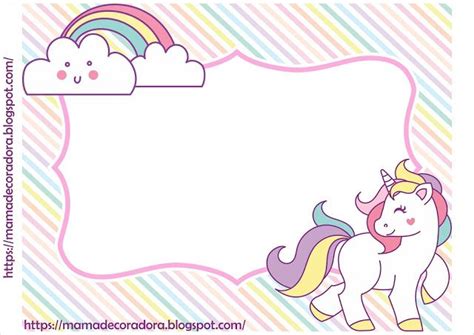 A Unicorn With Rainbows And Clouds On Its Back Next To A Blank Sign