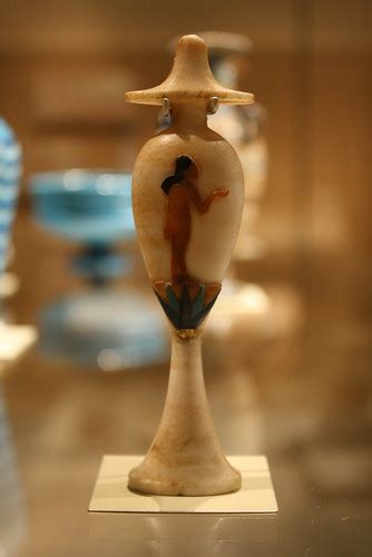 An Egyptian Amarna Period Calcite Perfume Bottle In The Fo Flickr