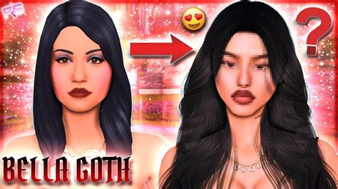 Bella Goth Makeover 🖤 Cc Folder And Sim Download Sims 4 Cas Youtube