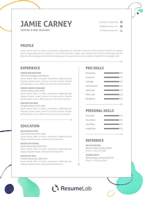 They are free to download for your personal use in finding a job. Free Downloadable Resume Template Microsoft Word Design Of 50 Free Resume Templates for ...
