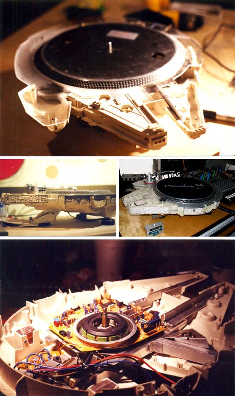 This Turntable Made From A Model Of The Millennium Falcon Scout Magazine