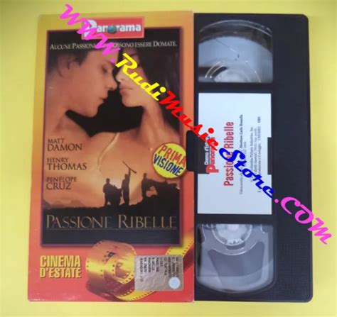 vhs film cartonata passione ribelle matt damon penelope cruz panorama f67 no dvd eur 2 99