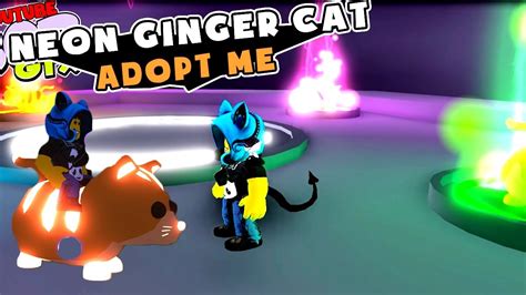 Adopt Me Neon Ginger Cat Делаю неон Джинджера Youtube