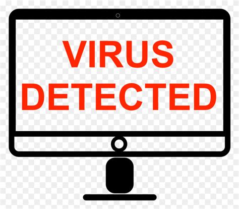 Virus Detected Sign Text Word Alphabet Hd Png Download Flyclipart