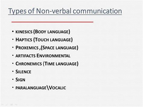 Verbal And Non Verbal Communication