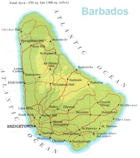 Barbados Mapas Geográficos de Barbados Enciclopédia Global