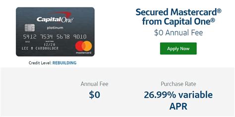 Capital One Secured Mastercard Review Rebuild Your Credit