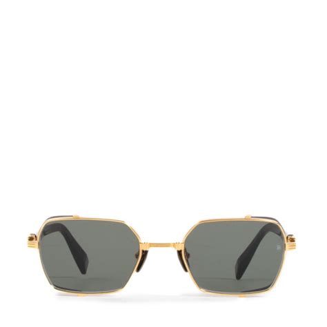 balmain black gold brigade iii sunglasses labellov buy and sell authentic luxury