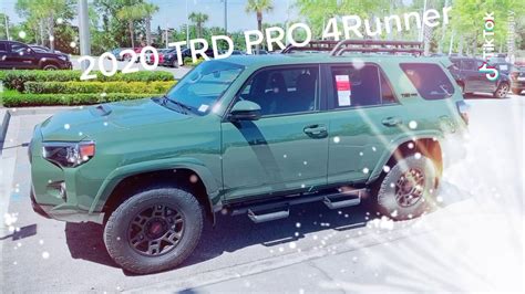 2020 Toyota Trd Pro 4runner Army Green With All The Options Youtube