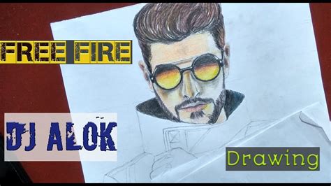 Dj Alok Real Drawing How To Draw Real Dj Alok Sketch From Photo Dj