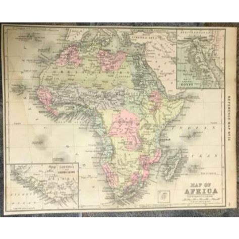 Sold Price Late 19th Century Reference Map Of Africa September 6