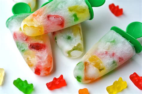 Sprite And Gummy Bear Popsicles