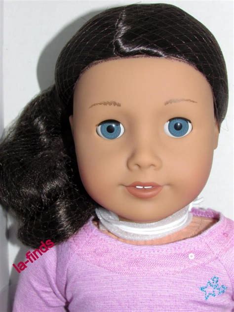 American Girl Doll 49 Truly Me Long Wavy Dark Hair Blue Eyes Medium