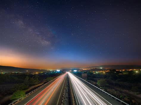Interstate Highway Nuit Photos Hd Fond Décran Aperçu