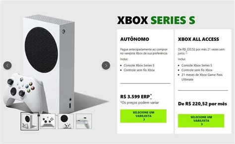 Oficial Xbox Series S Fica Cerca De R 1000 Mais Caro No Brasil