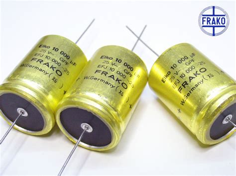 Frako Capacitor Efi 10000uf 16v 25x40mm Condensatore Elettrolitico