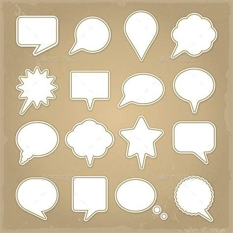 Set Of Callouts Retro Background Art Background Vector Pattern