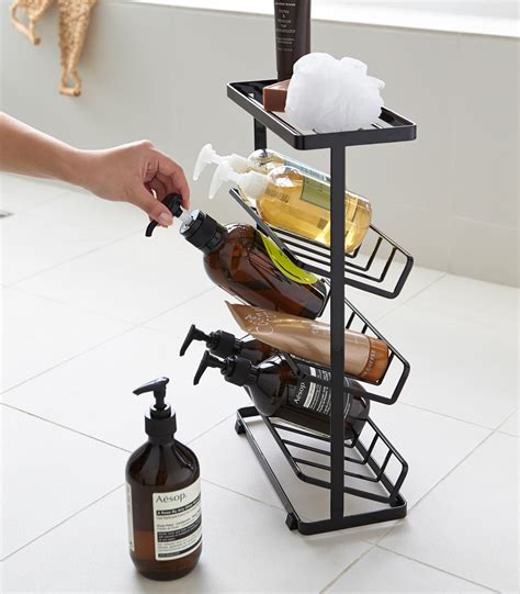 yamazaki usa tower yamazaki home free standing shower caddy bathroom organizer storage holder