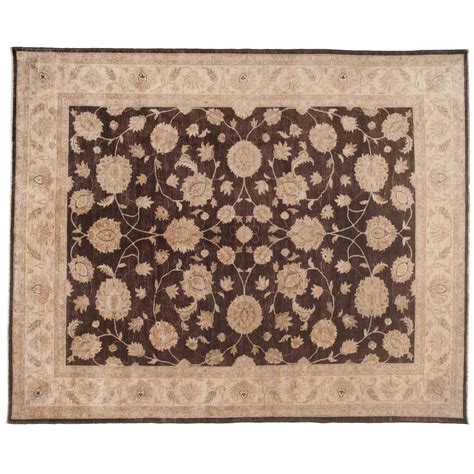 Traditional Pakistani Brown Square Rug For Sale At 1stdibs