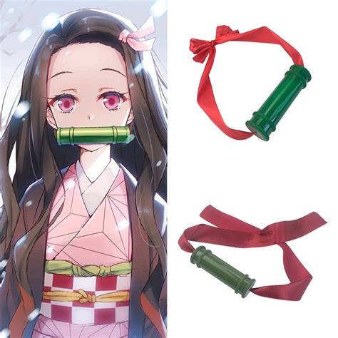 Demon Slayer Kamado Nezuko Anime Cos Plastic Bamboo