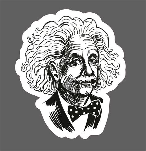 Albert Einstein Sticker Portrait Waterproof Buy Any 4 For 175 Each