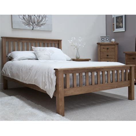 Rustic Oak Double Bed Only Oak Furniture Free Delivery