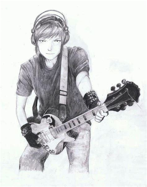 Sad Boy Guitar Pencil Sketch Sketch Of Boys Sketch Sad Boy With Guitar