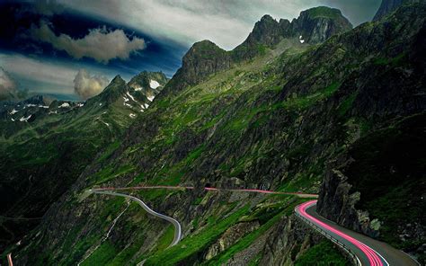 The Winding Road Mountain Wallpaper Mountains Nature Wallpaper