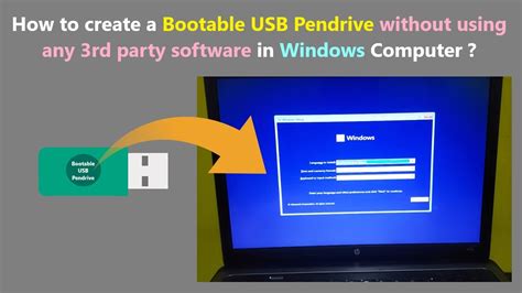 How To Create A Bootable Usb Pendrive Without Using Any 3rd Party