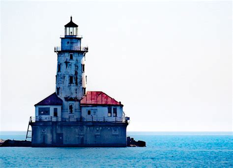 Lighthouse Lake Michigan Pinned By Carltoninnmidway