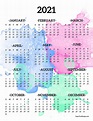 2021 Printable Calendar One Page - Customize and Print