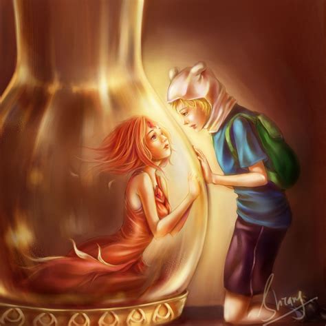 Finn And Flame Princess Adventure Time With Finn And Jake Fan Art