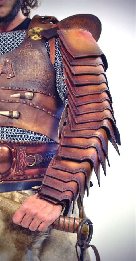Roman Manica Arm Bracer Leather Bracer Leather Armor Armor Etsy