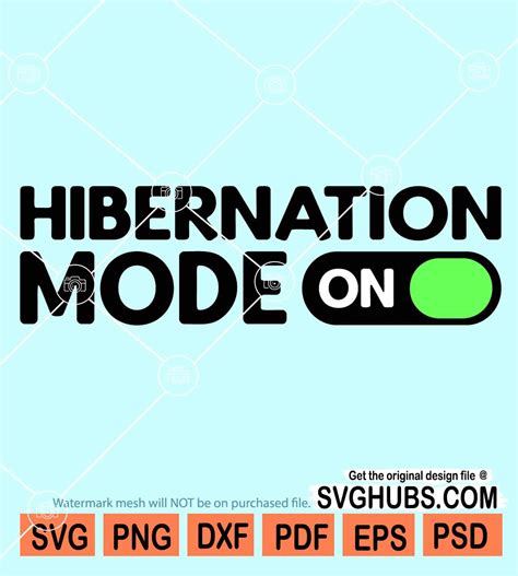Hibernation Mode On Svg Hibernation Svg Hibernation Mode Svg