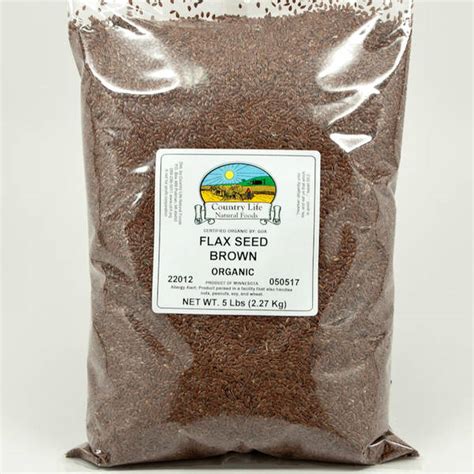 Flaxseed Brown Organic 5 Lbs Bulk Nuts 4 You