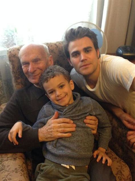 Paul Wesley With His Nephew And His Grandfather Paul Wesley Paul