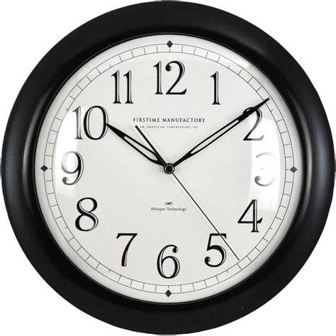 Firstime Firstime And Co Black Slim Wall Clock In The Clocks