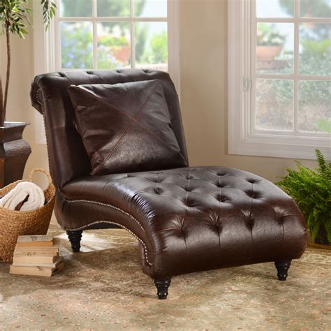 All 3 legs in 2 pieces to allow contrast finish. Lounge in luxury with our Brown Leather Chaise Lounge! The ...