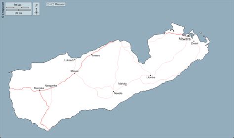 Mtwara Mapa Gratuito Mapa Mudo Gratuito Mapa En Blanco Gratuito