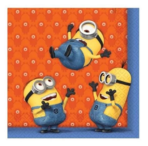 Tovaglioli Minions Cattivissimo Me 20 Pezzi Tovaglioli Feste Di