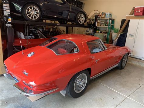 This Beautiful ‘63 Split Window Corvette In The Garage Of A Homeowner I