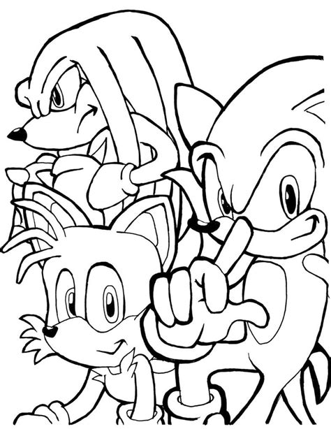 Imagens Sonic Para Colorir